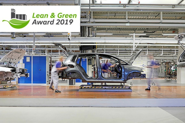 A Volkswagen wolfsburgi üzemét a „Lean and Green Management Award” kitüntetéssel díjazták