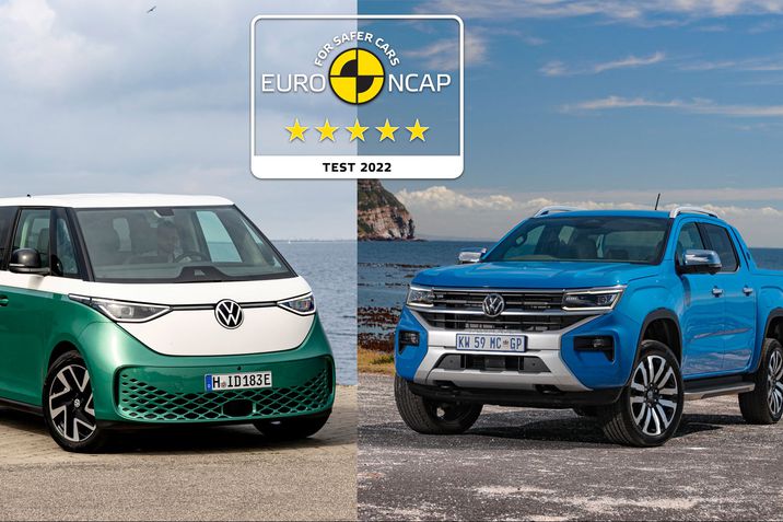 Dupla biztonság – Egyaránt öt Euro NCAP csillag az ID. Buzz és az új Amarok számára